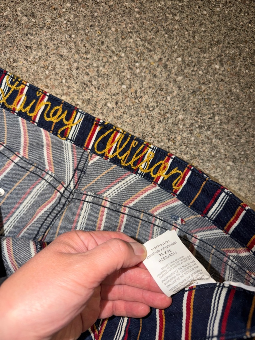 Wrangler Lainey Wilson Striped Jeans Pants - Picture 4 of 4